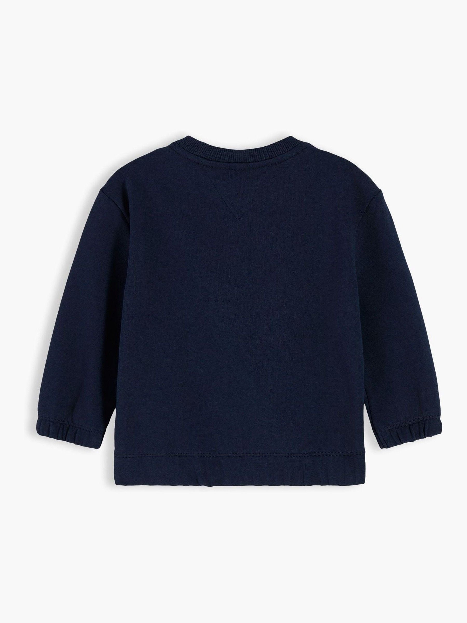 Dsiney Kidz - Tommy Hilfiger Blue Flag Embroidery Crew Neck Sweatshirt image 2