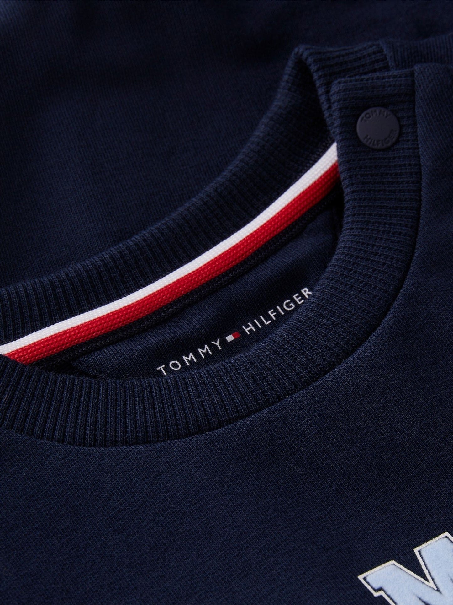 Dsiney Kidz - Tommy Hilfiger Blue Flag Embroidery Crew Neck Sweatshirt image 3