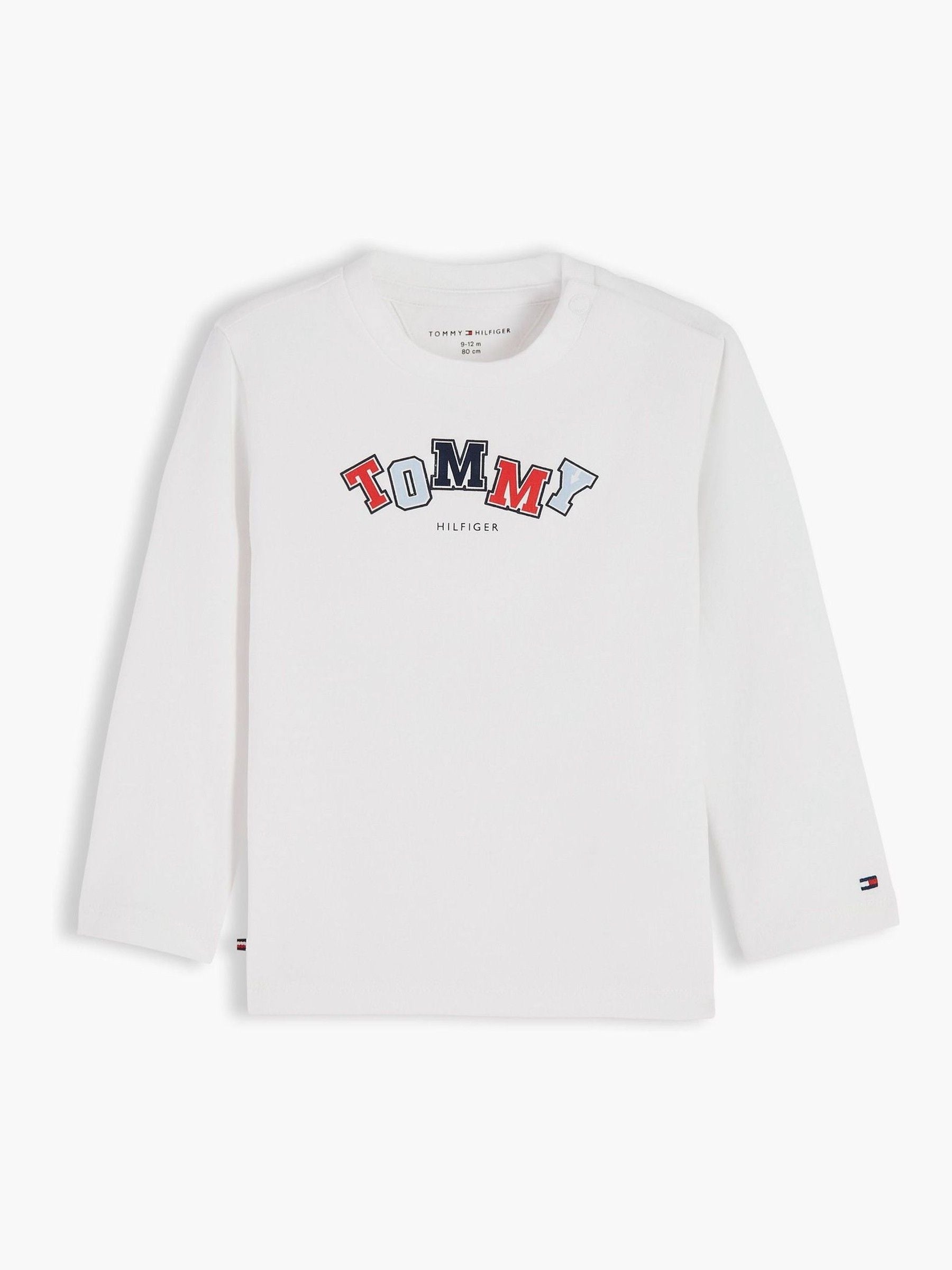 Dsiney Kidz - Tommy Hilfiger White Logo Long Sleeve T-Shirt image 1