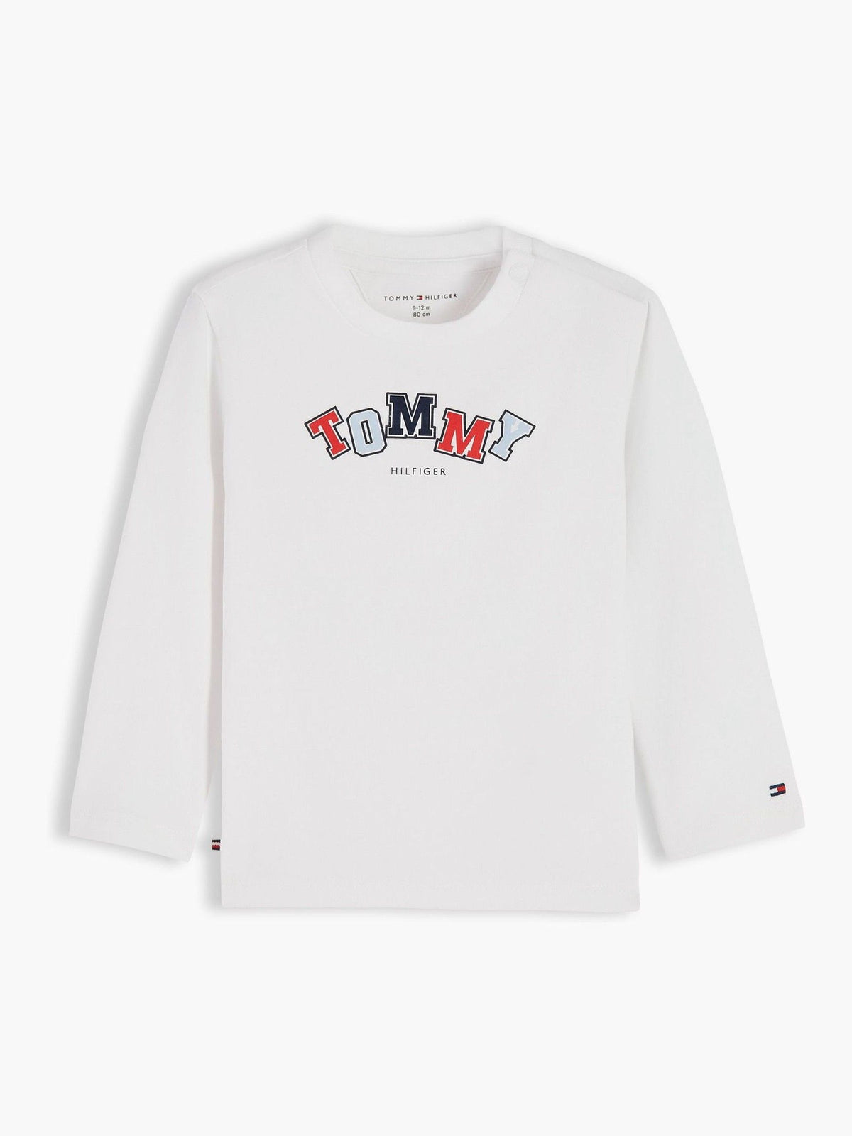 Dsiney Kidz - Tommy Hilfiger White Logo Long Sleeve T-Shirt image 1