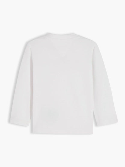 Dsiney Kidz - Tommy Hilfiger White Logo Long Sleeve T-Shirt image 2