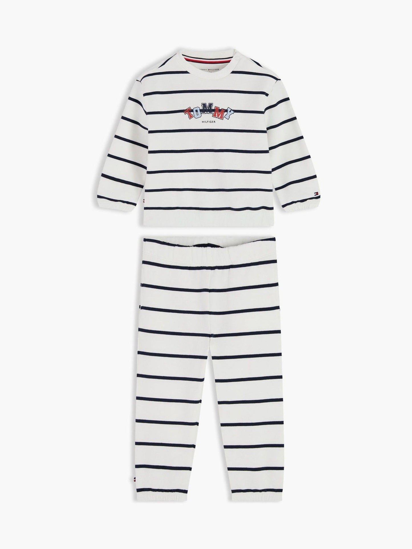 Dsiney Kidz - Tommy Hilfiger White Heart Flag Sweatshirt And Joggers Set image 1