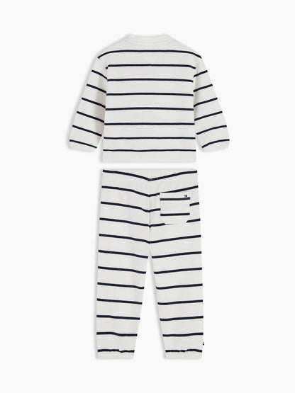 Dsiney Kidz - Tommy Hilfiger White Heart Flag Sweatshirt And Joggers Set image 2