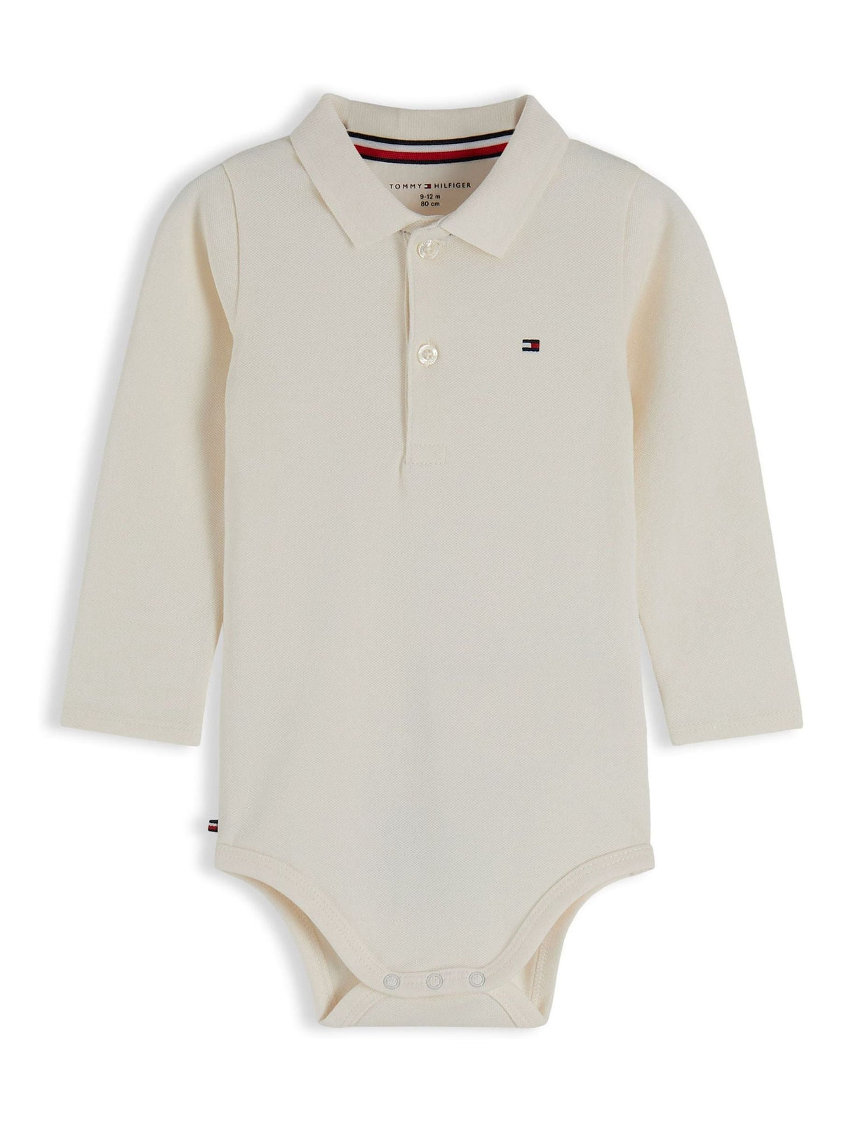 Dsiney Kidz - Tommy Hilfiger White Polo Collar Long Sleeve Bodysuit image 1