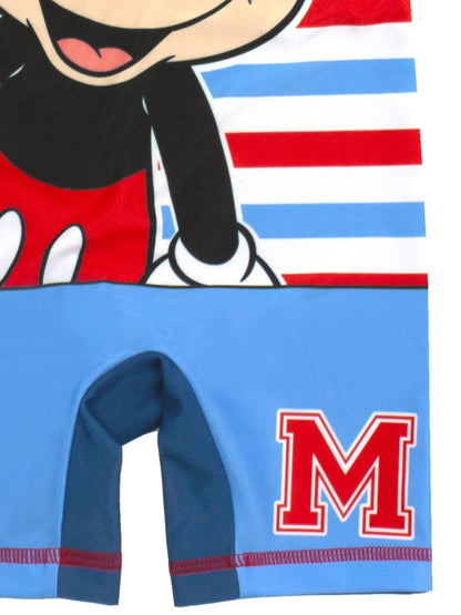 Vanilla Underground Blue Disney Mickey Mouse Licensing Boys Short Sleeve Swimsuit image 3