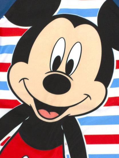 Vanilla Underground Blue Disney Mickey Mouse Licensing Boys Short Sleeve Swimsuit image 4