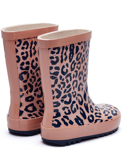 Harry Bear Purple Leopard Print Printed Wellies image 3