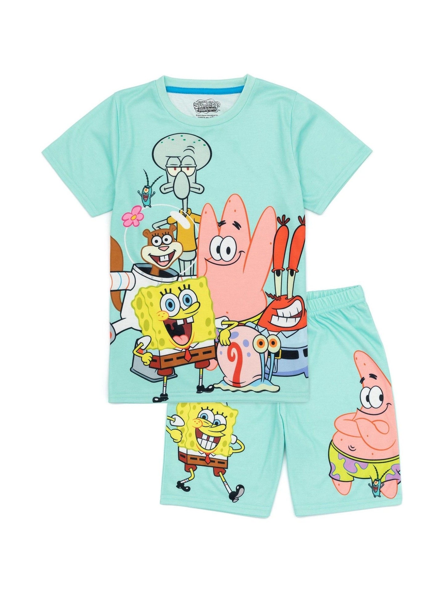 Dsiney Kidz - Vanilla Underground Blue Kids SpongeBob SquarePants Short Pyjamas image 1