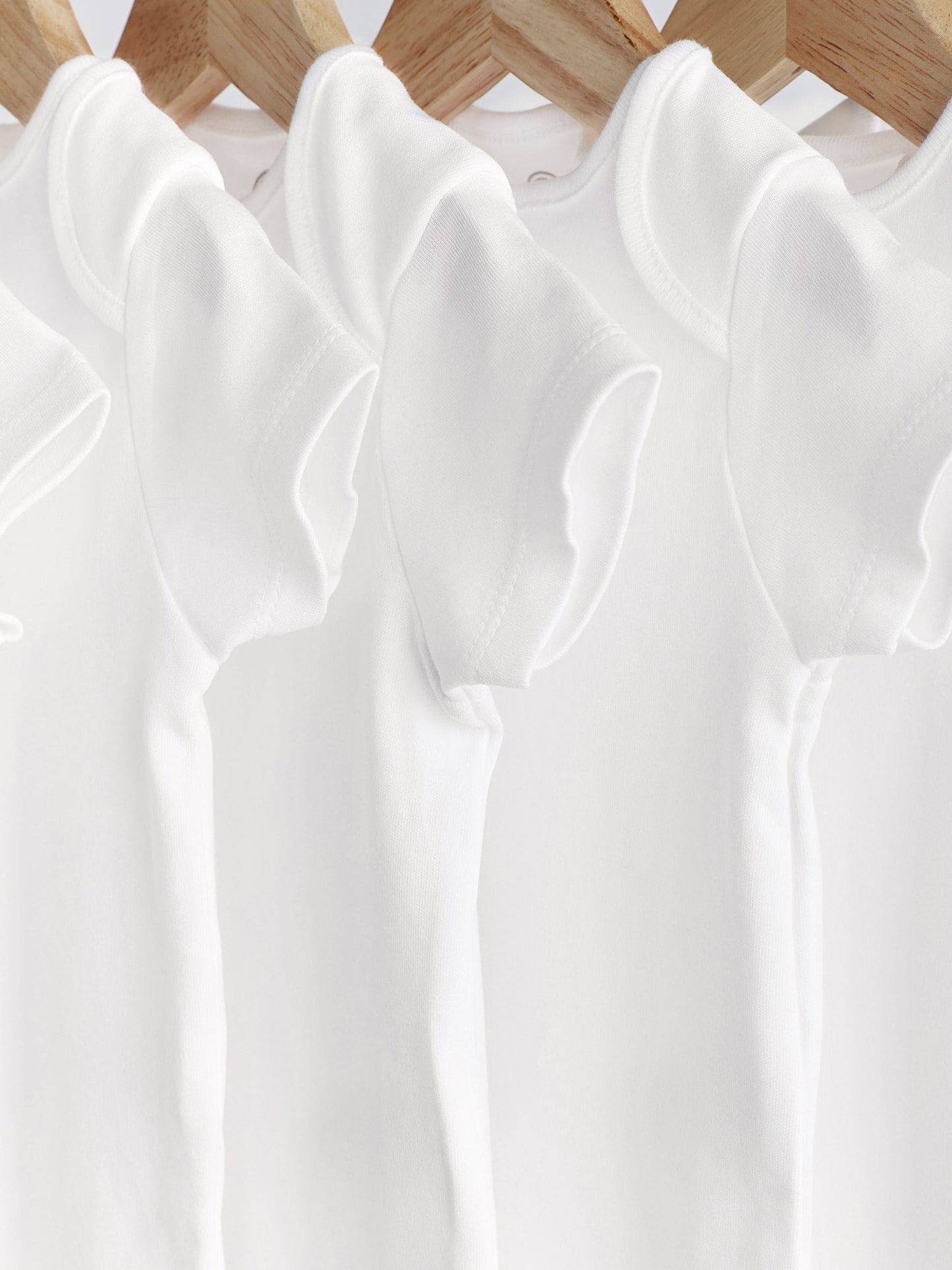 White Essential 7 Pack Short Sleeve Bodysuits image 7