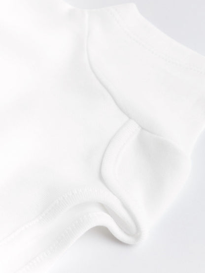 White Essential 7 Pack Short Sleeve Bodysuits image 8