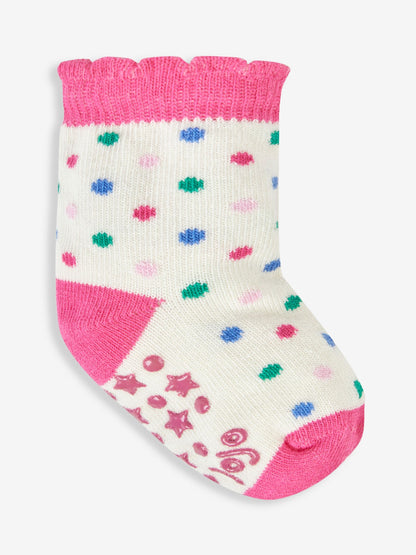 JoJo Maman Bébé Pink 3-Pack Fruit Socks image 2