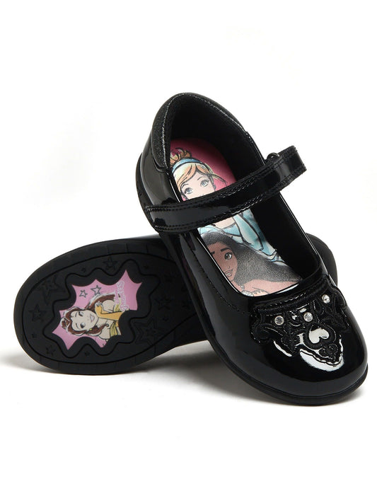 Character Black Disney Princess School Shoes image 1