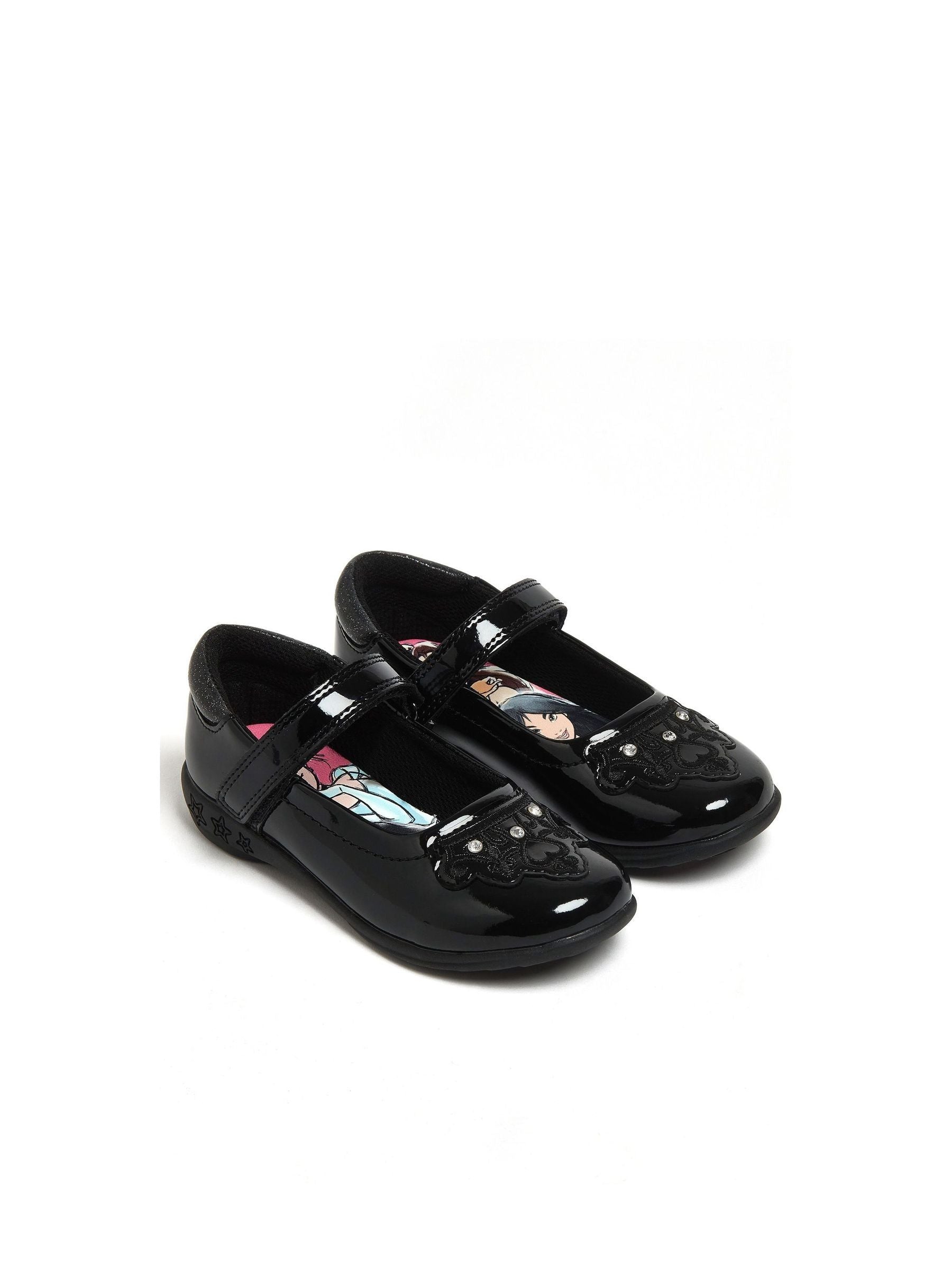 Character Black Disney Princess School Shoes image 3