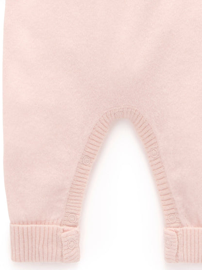 Purebaby Pink Cashmere Cable Stitch Footless Sleepsuit - image 5