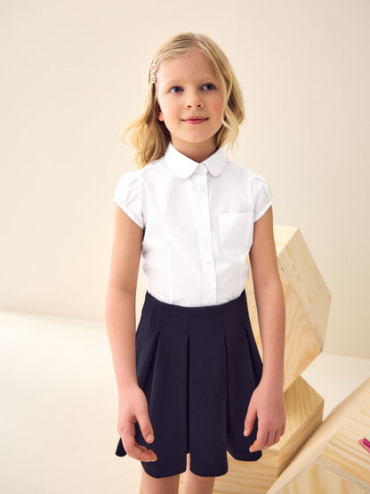 Dsiney Kidz - White Girls Puff Sleeve School Blouse (3-16yrs) image 1