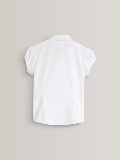 Dsiney Kidz - White Girls Puff Sleeve School Blouse (3-16yrs) image 8