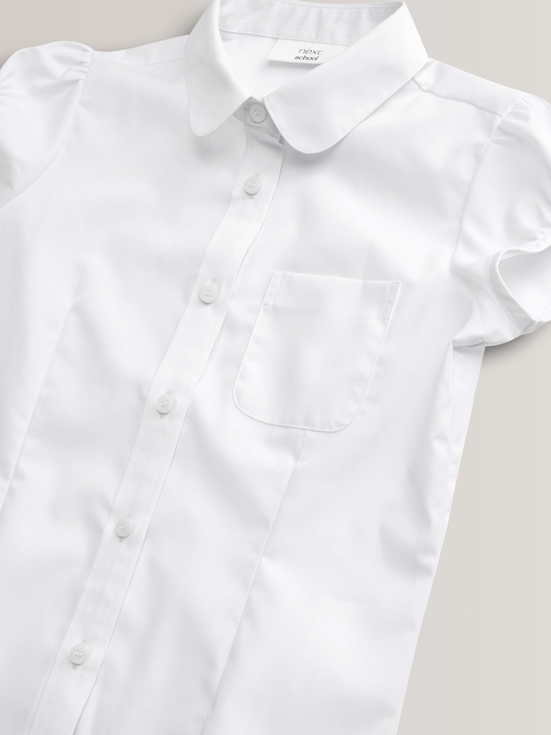 Dsiney Kidz - White Girls Puff Sleeve School Blouse (3-16yrs) image 9