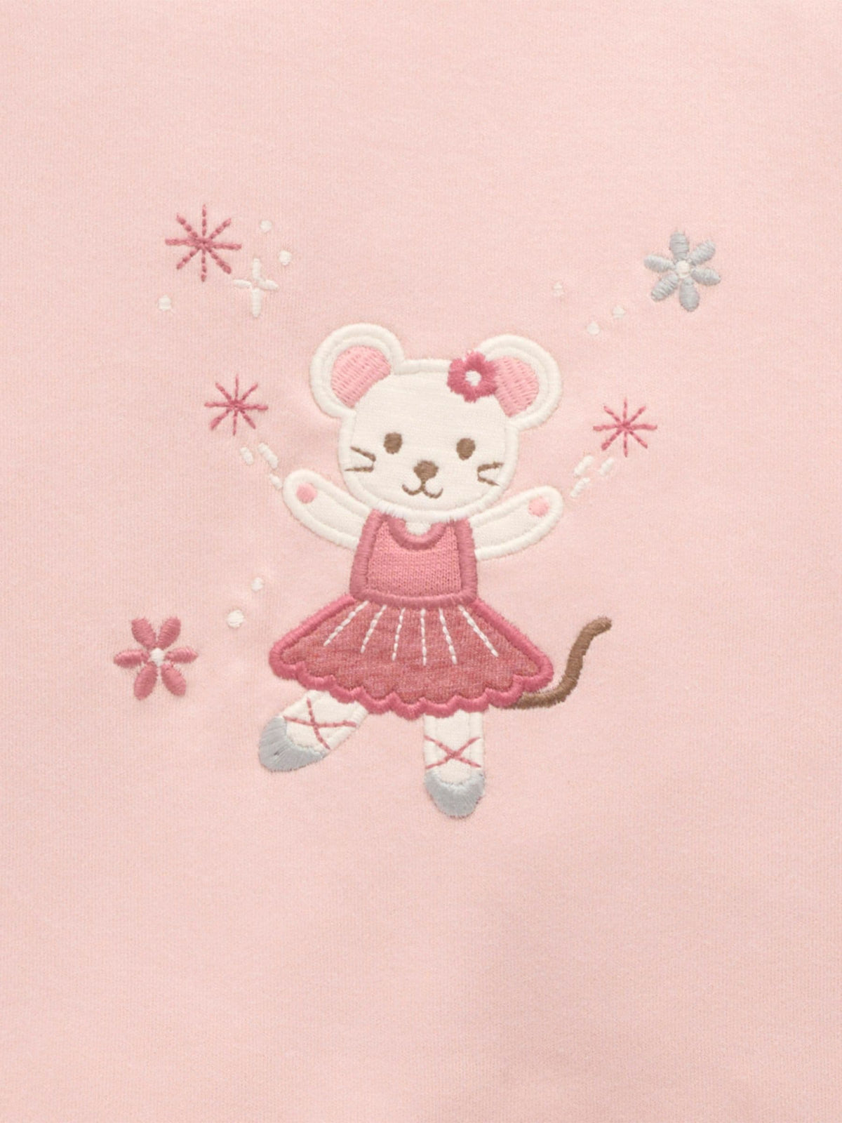 Purebaby Pink Thick Long Sleeve Printed Pyjamas Set - image 3