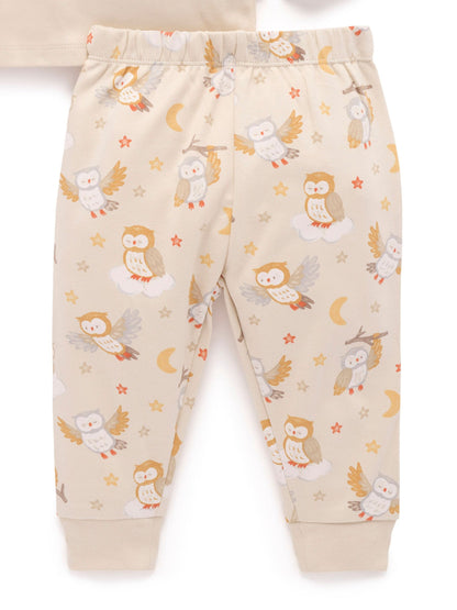 Purebaby Natural Thick Long Sleeve Printed Pyjamas Set - image 3