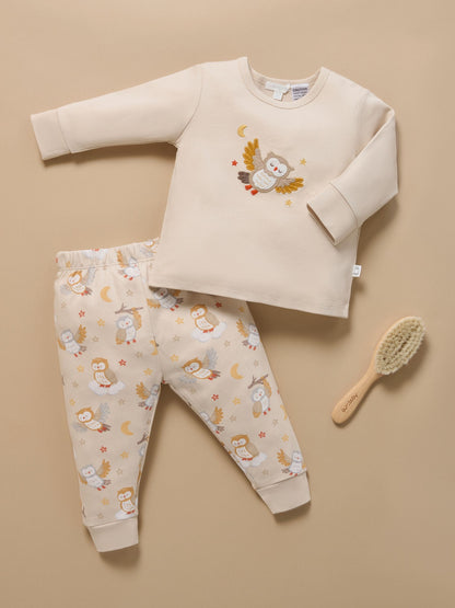 Purebaby Natural Thick Long Sleeve Printed Pyjamas Set - image 5