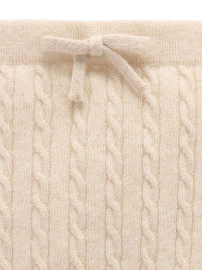 Purebaby Brown Cashmere Cable Stitch Leggings - image 2