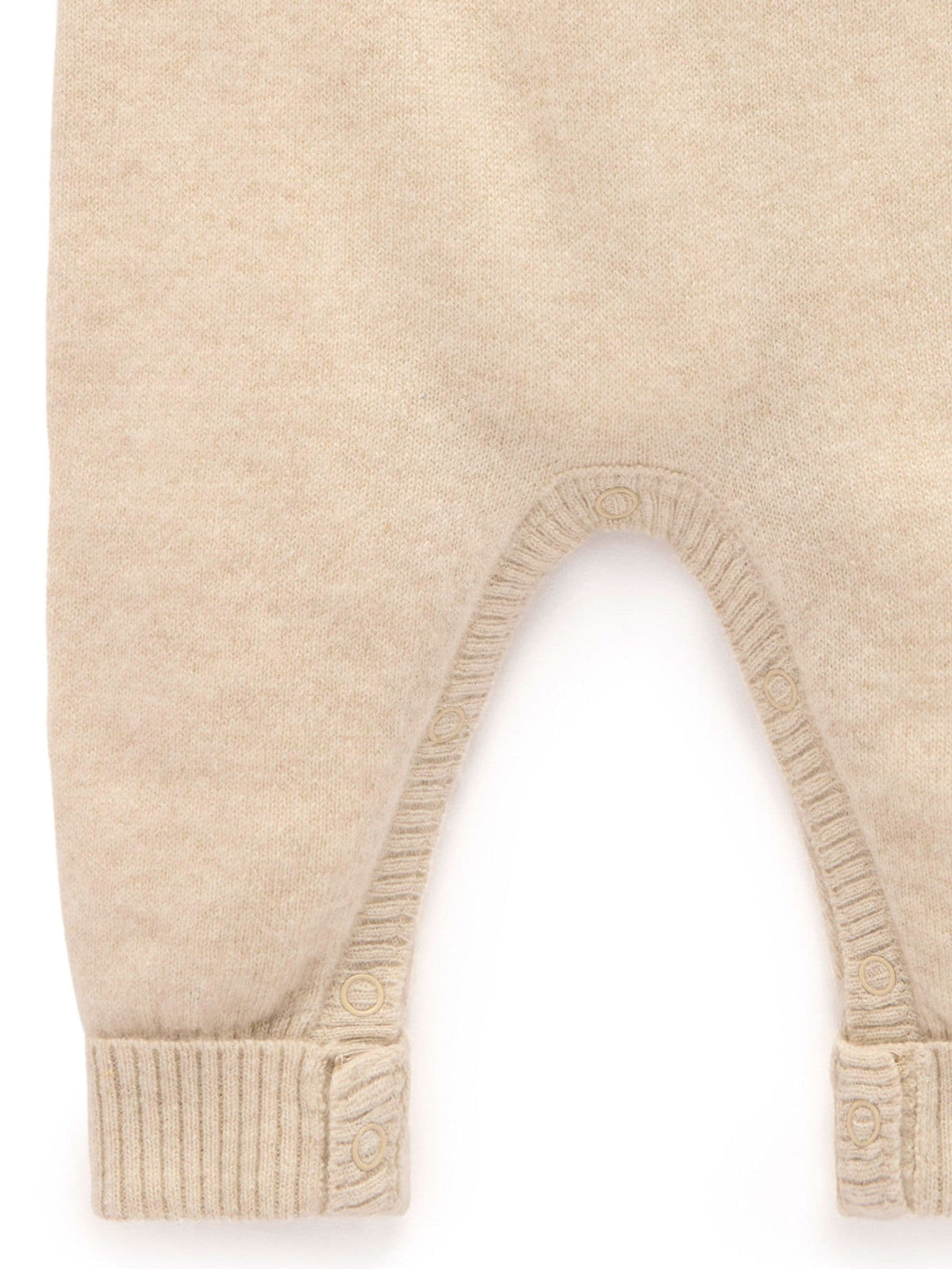 Purebaby Brown Cashmere Cable Stitch Footless Sleepsuit - image 2
