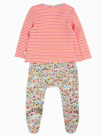 Frugi Pink Brooke Easy Dressing Babygrow - image 2