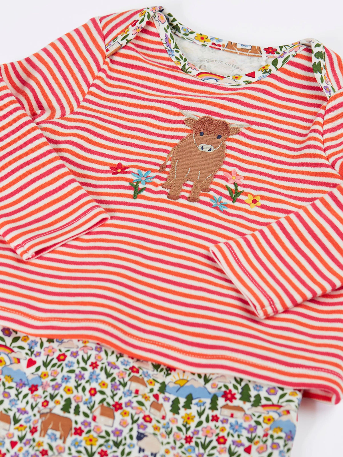 Frugi Pink Brooke Easy Dressing Babygrow - image 3