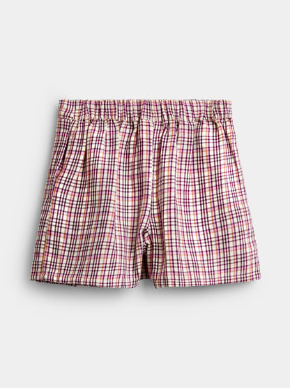 JoJo Maman Bébé Cream Multi Tartan Skort & Rib Top Set - image 5