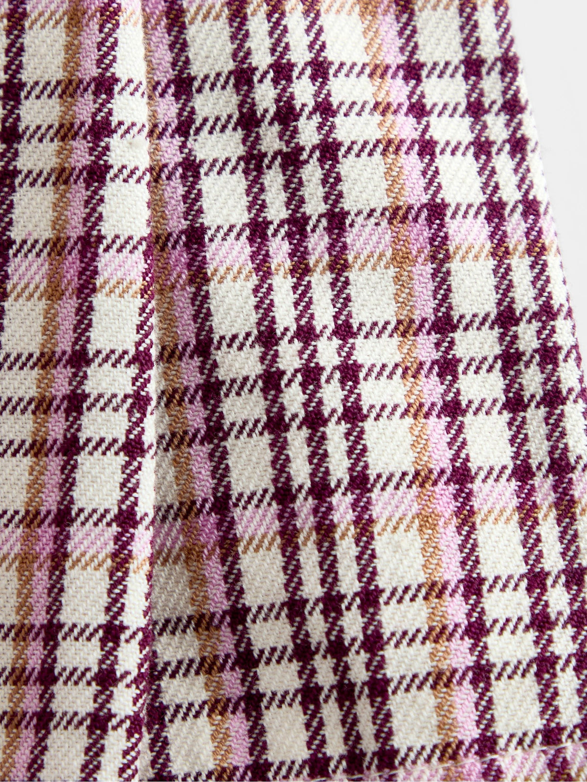 JoJo Maman Bébé Cream Multi Tartan Skort & Rib Top Set - image 7