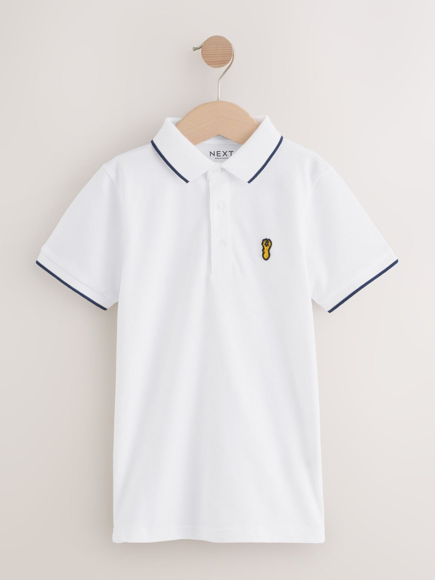 Dsiney Kidz - Stag White Short Sleeve Polo Shirt (3-16yrs) image 1