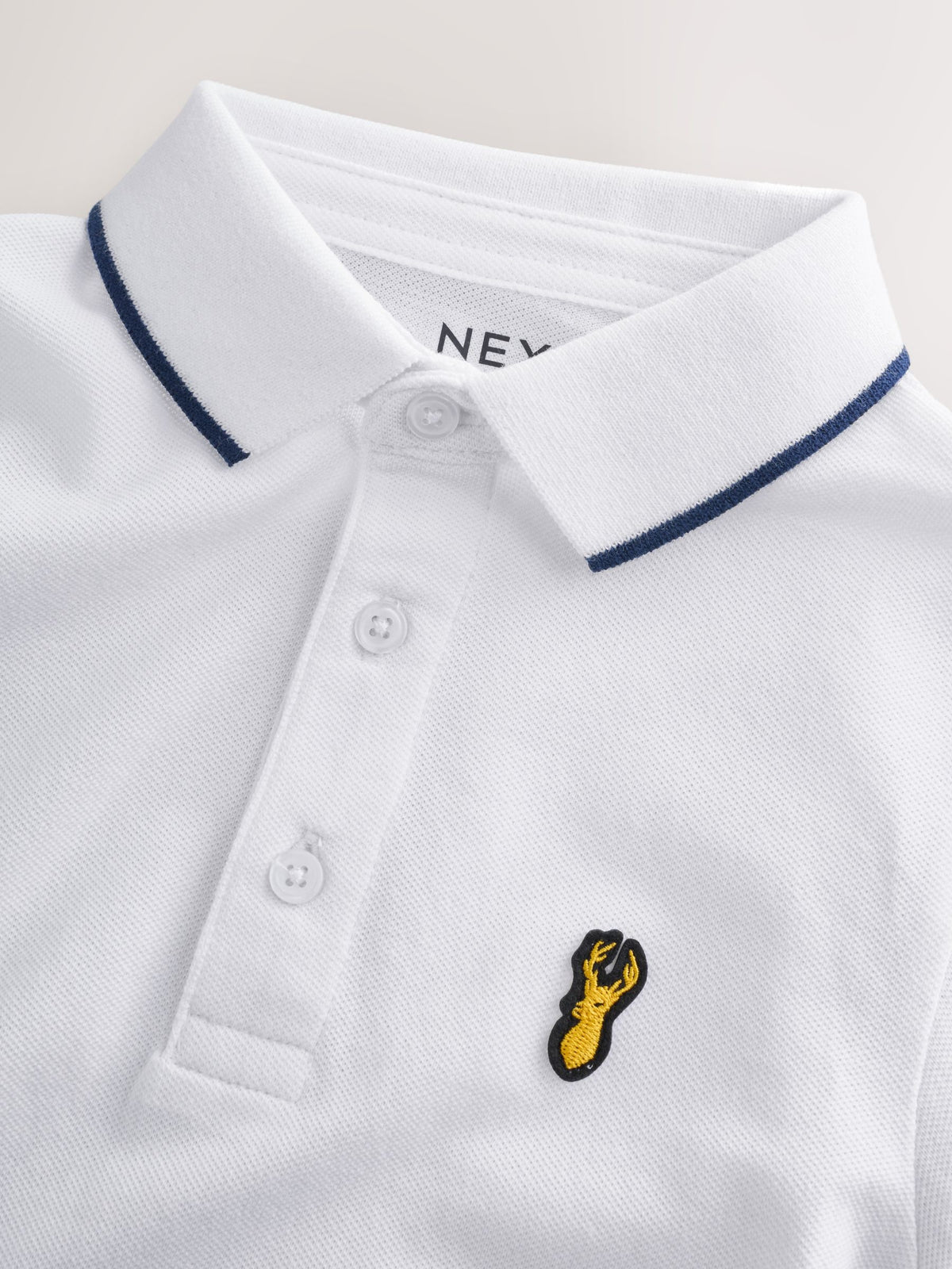 Dsiney Kidz - Stag White Short Sleeve Polo Shirt (3-16yrs) image 3