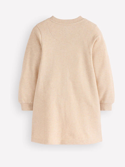 Dsiney Kidz - Boden Cream Ida Sweatshirt Appliqué Dress image 2