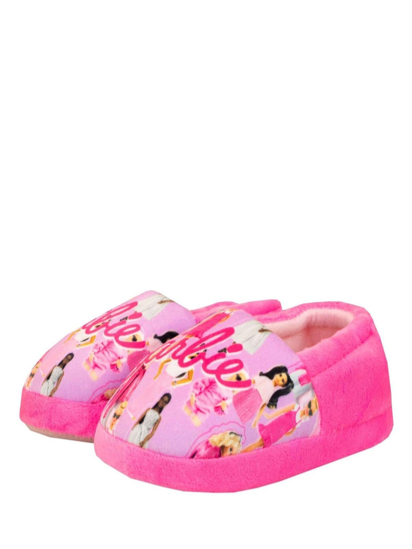 Character Pink Barbie Fleece Slippers image 2
