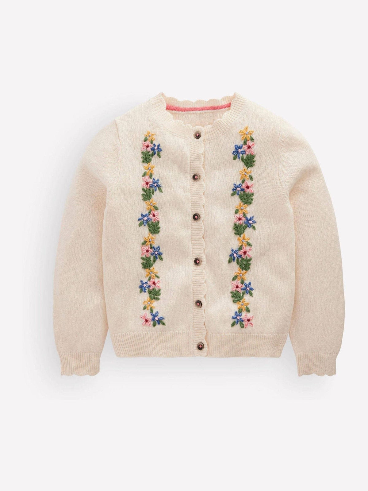 Dsiney Kidz - Boden Cream Pretty Embroidered Cardigan image 1