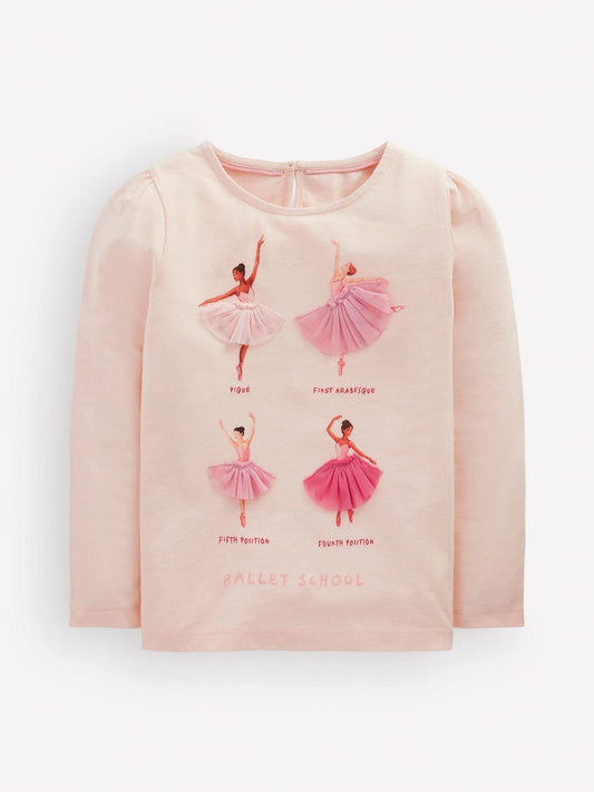 Dsiney Kidz - Boden Pink Puff Sleeve Appliqué  T-Shirt image 1