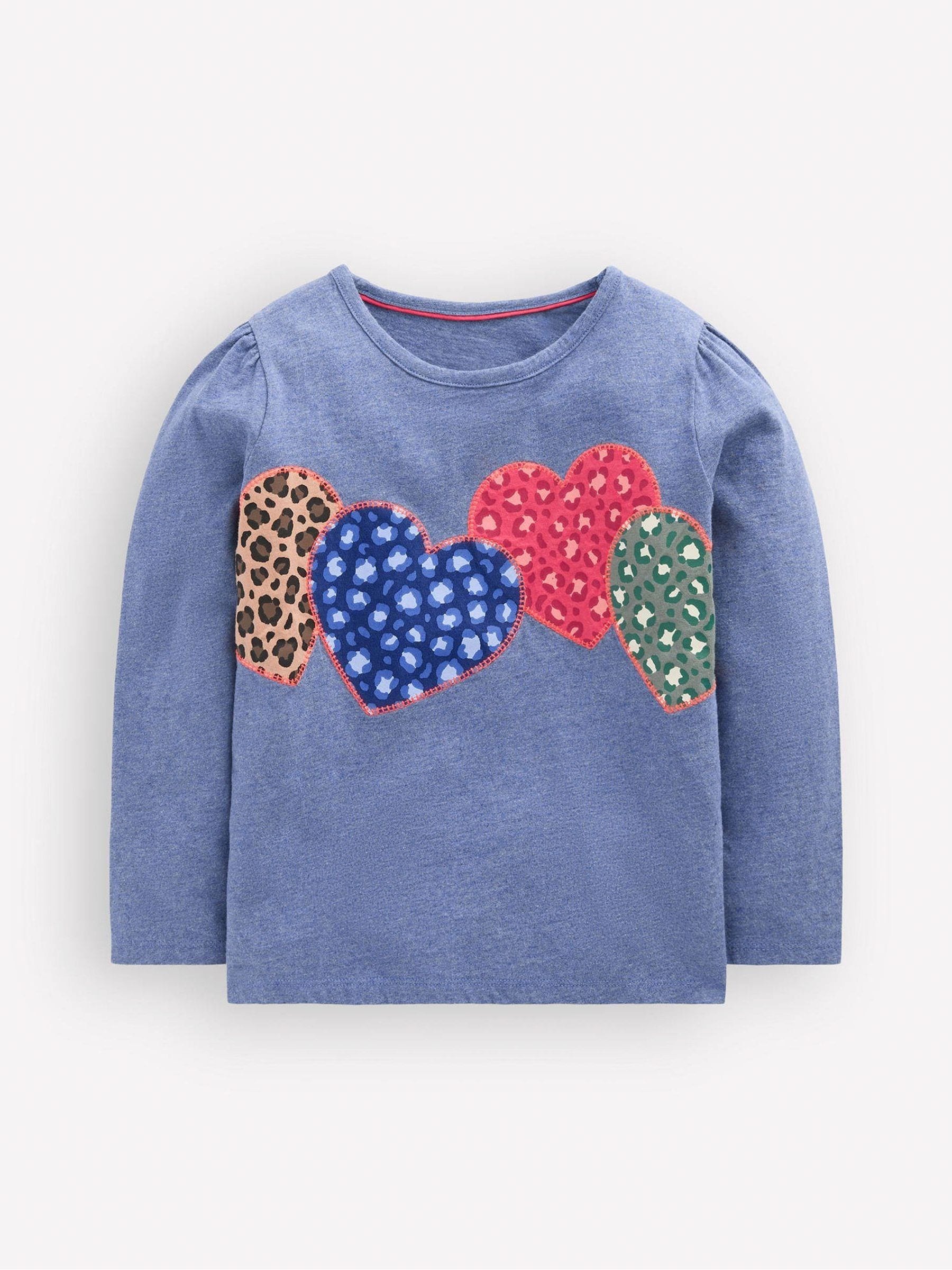 Dsiney Kidz - Boden Blue Puff Sleeve Appliqué  T-Shirt image 1