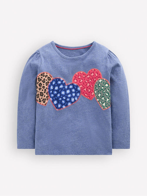 Dsiney Kidz - Boden Blue Puff Sleeve Appliqué  T-Shirt image 1