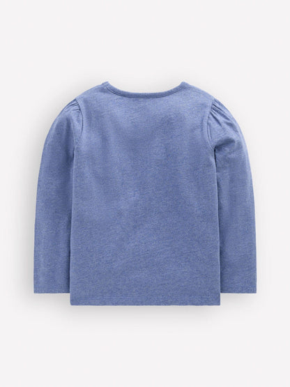Dsiney Kidz - Boden Blue Puff Sleeve Appliqué  T-Shirt image 2