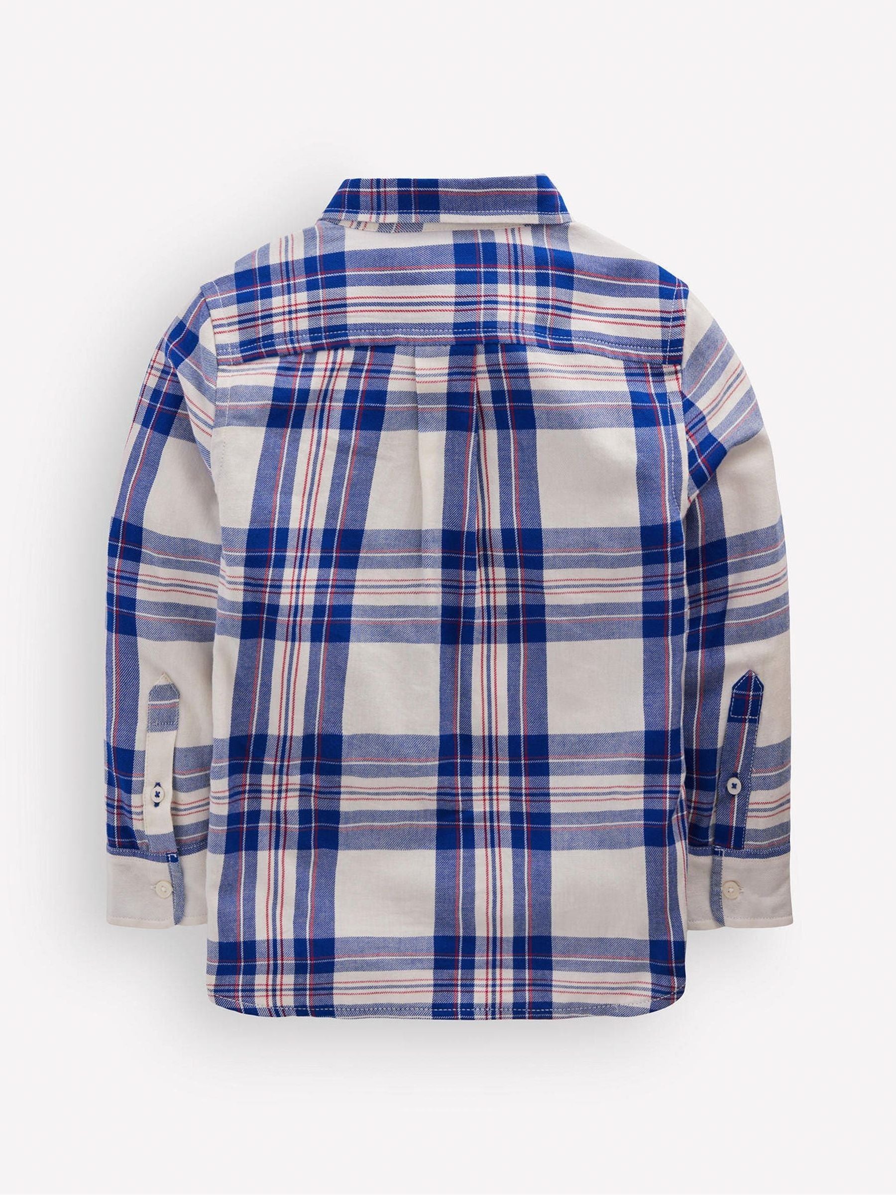 Dsiney Kidz - Boden Blue Cosy Cotton Check Shirt image 2