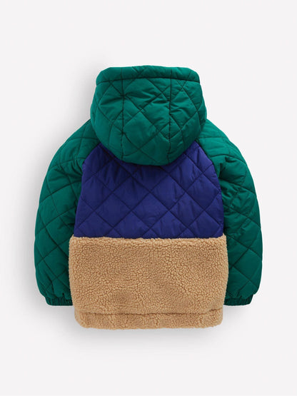 Dsiney Kidz - Boden Green Quilted Borg Jacket image 2