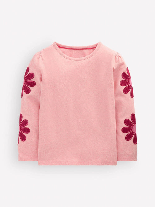 Dsiney Kidz - Boden Pink Puff Sleeve Appliqué  T-Shirt image 1