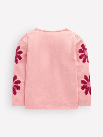 Dsiney Kidz - Boden Pink Puff Sleeve Appliqué  T-Shirt image 2
