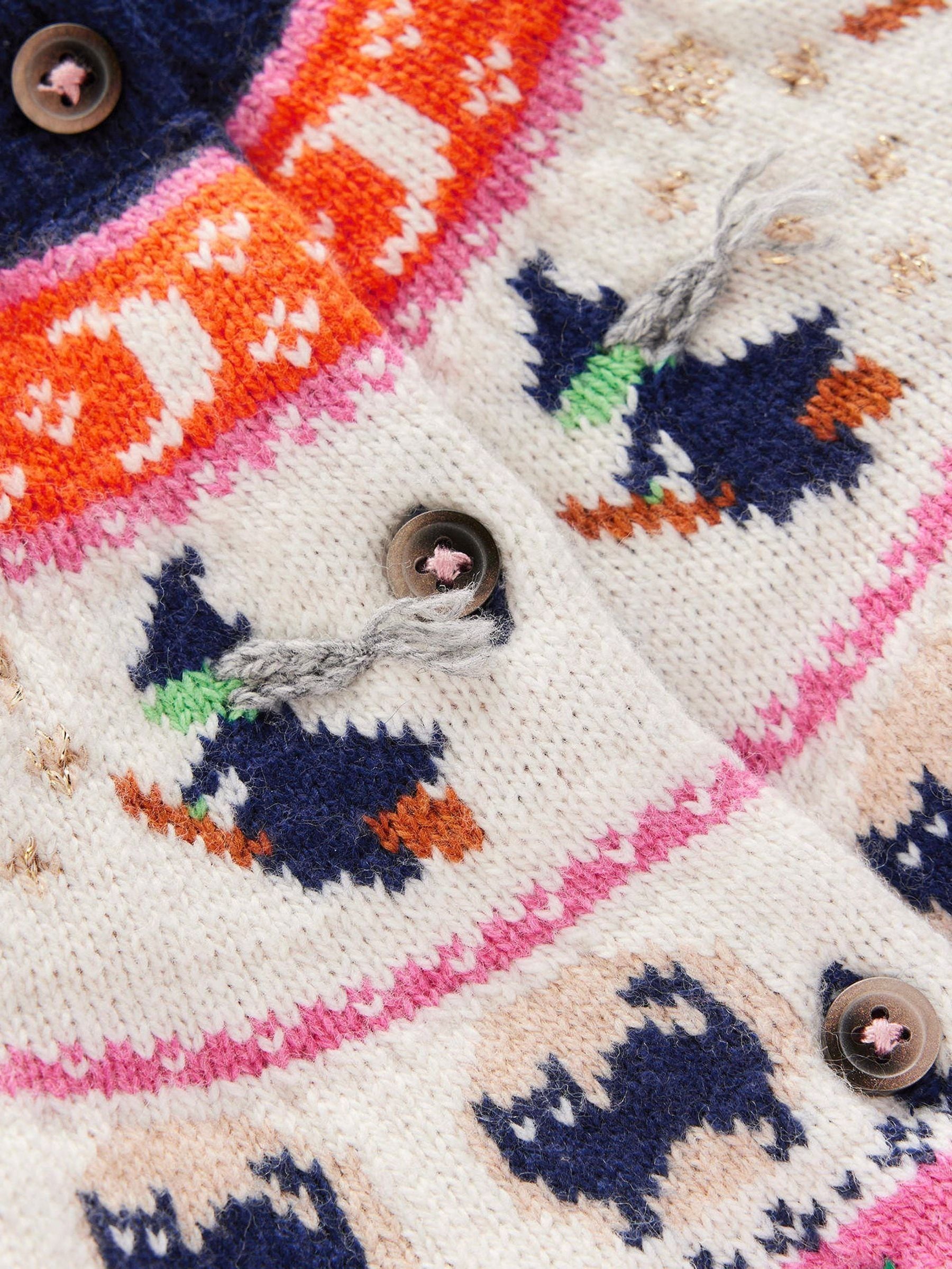 Dsiney Kidz - Boden Blue Edie Halloween Fair Isle Cardigan image 3