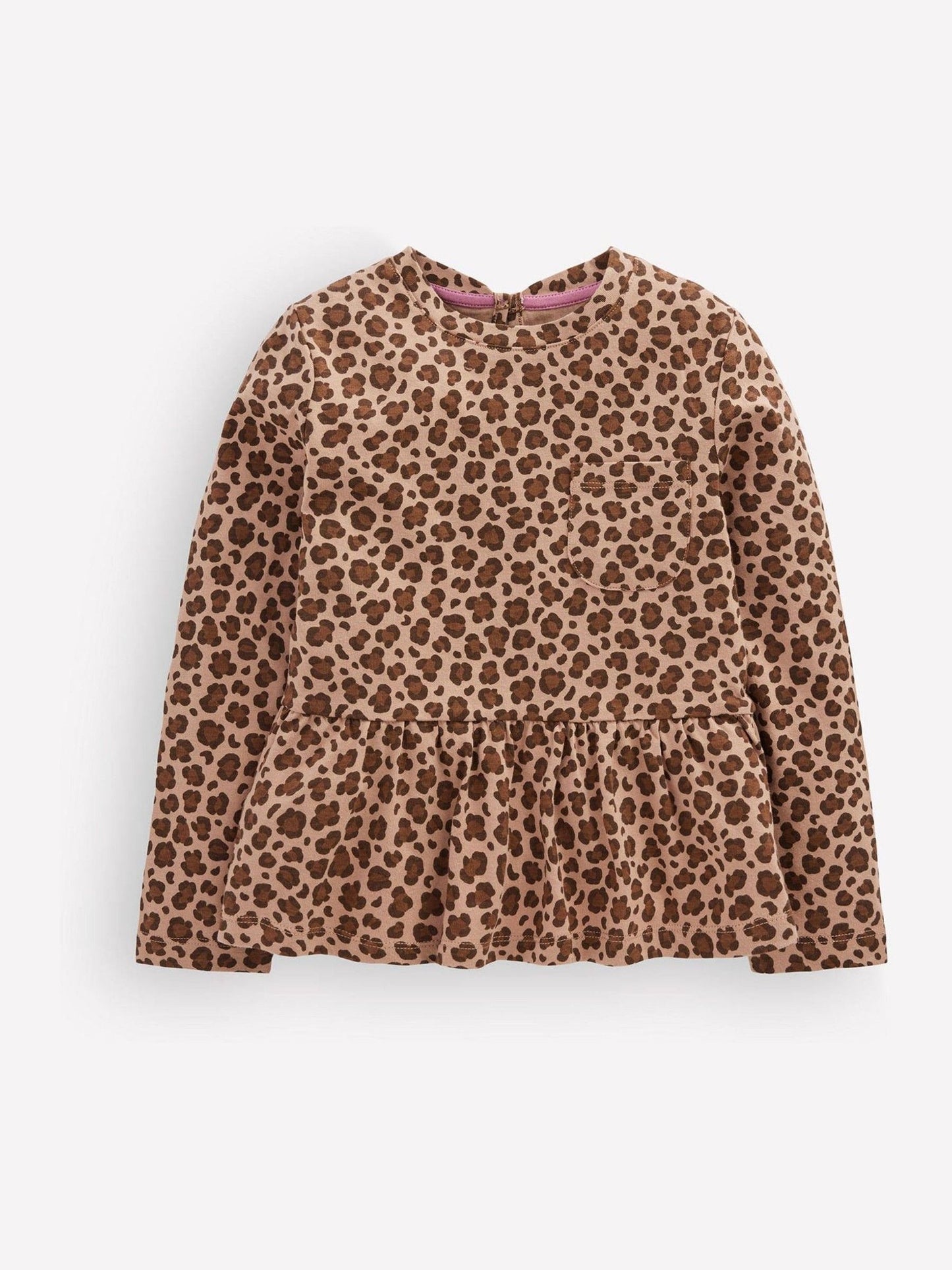 Dsiney Kidz - Boden Brown Long Sleeve Peplum Top image 1
