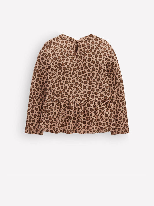 Dsiney Kidz - Boden Brown Long Sleeve Peplum Top image 2
