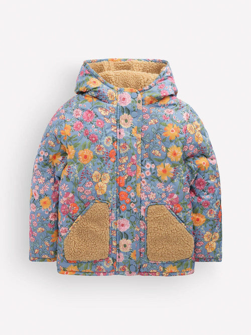 Dsiney Kidz - Boden Blue Borg Padded Jacket image 1