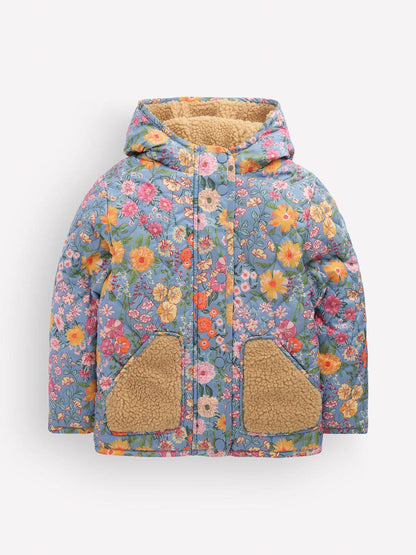 Dsiney Kidz - Boden Blue Borg Padded Jacket image 1