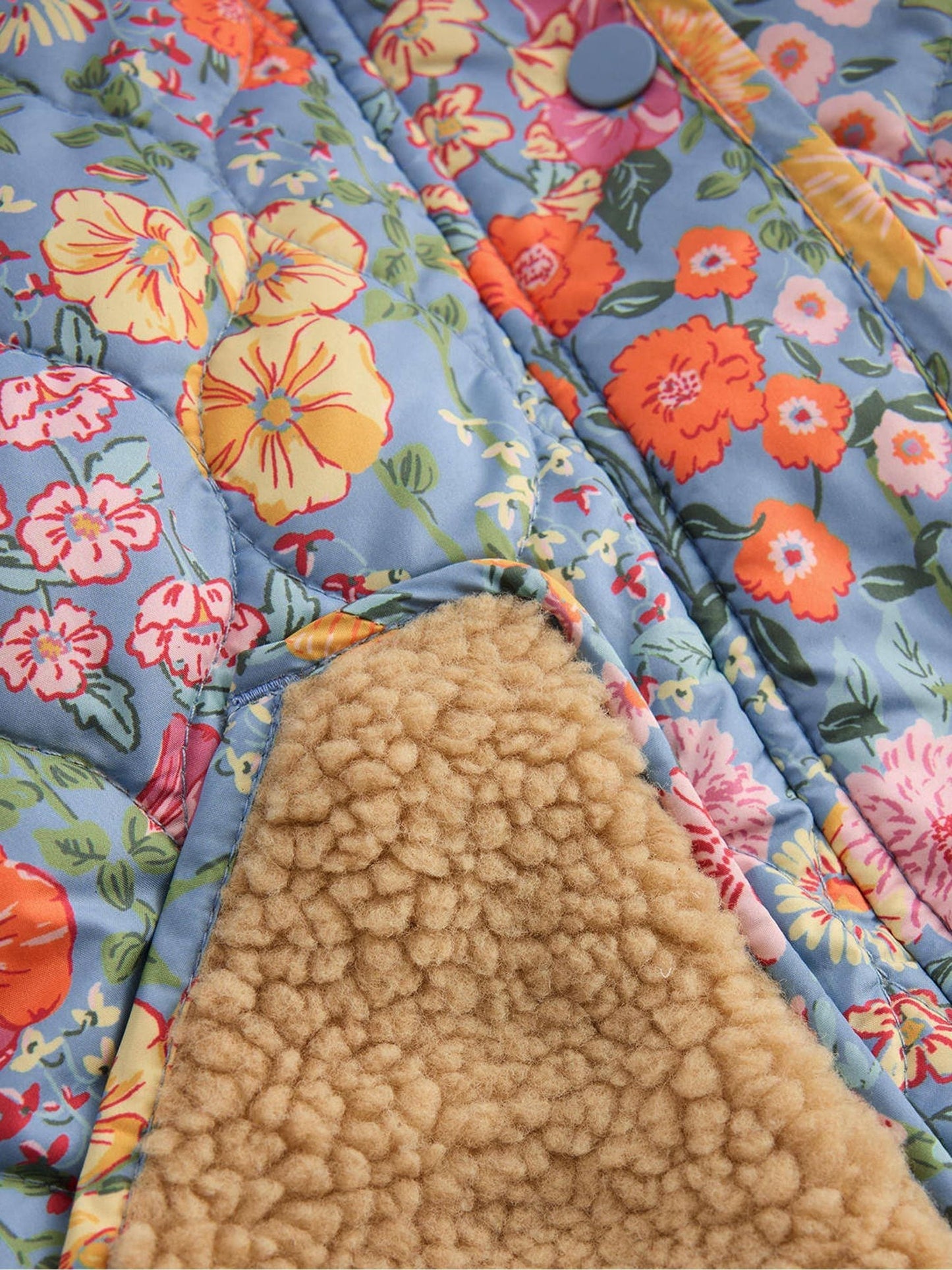 Dsiney Kidz - Boden Blue Borg Padded Jacket image 3