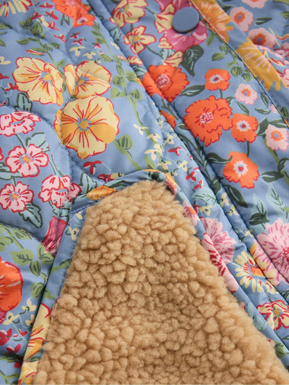 Dsiney Kidz - Boden Blue Borg Padded Jacket image 3